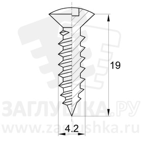 DIN7983 4,2x19 А2