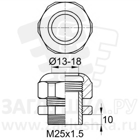 PC/M25x1.5/13-18